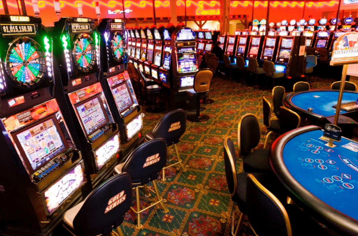 Slot machine hall